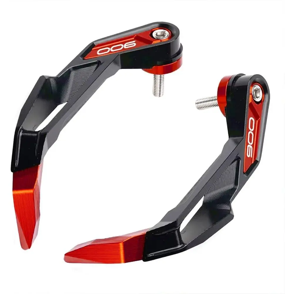MOWOK Aluminum Motorcycle Handlebar Handguards, Clutch & Brake Lever Protectors for Kawasaki Z900/Z900RS/Z900SE (2017-2026) Red Accessories
