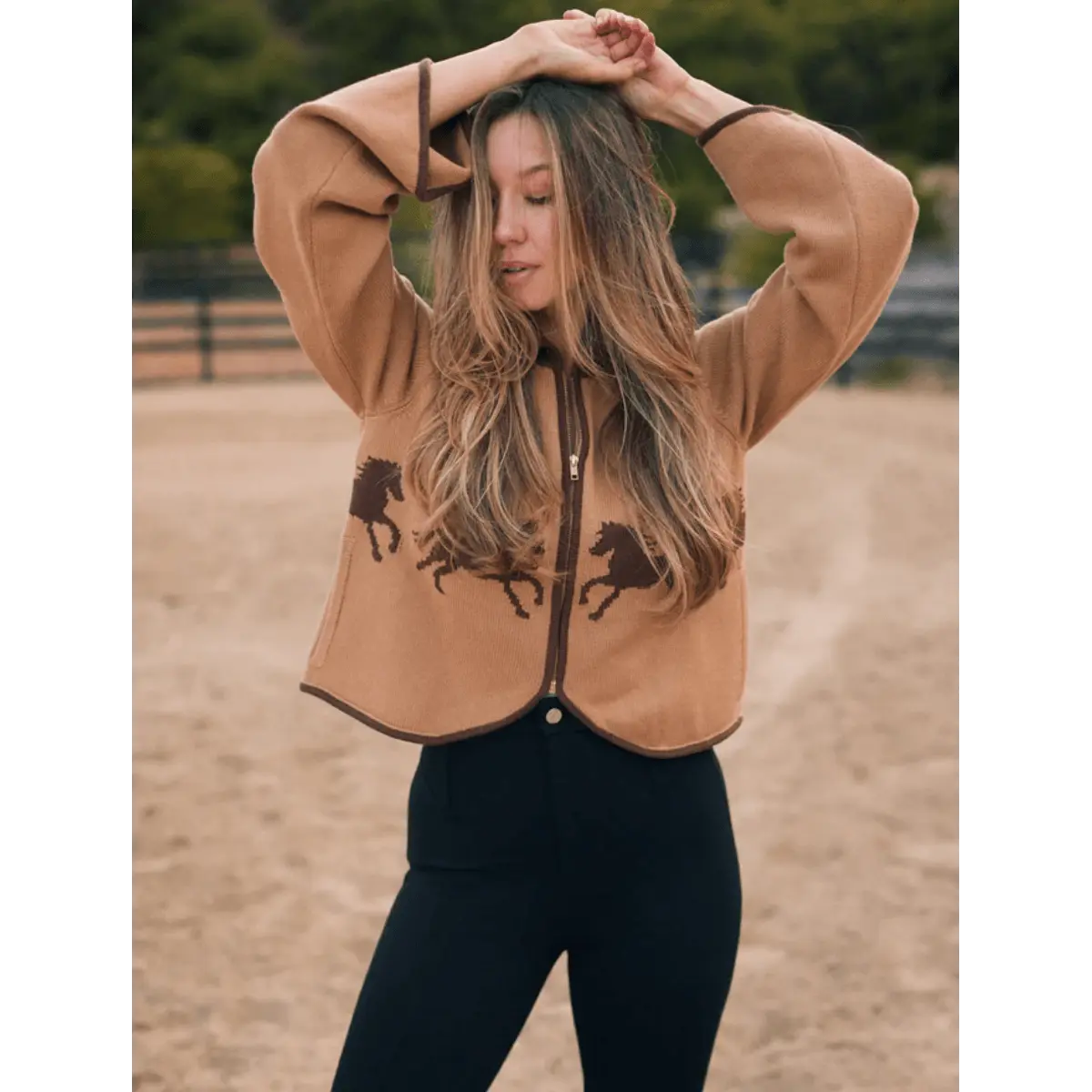 Solid Citizen Parker Cropped Equestrian Sweater