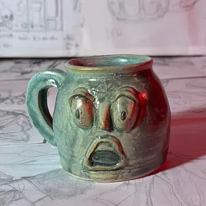 Handmade face mug