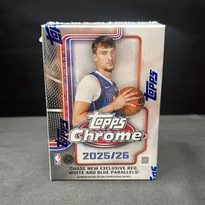 Topps Chrome 2025/26 NBA Basketball Cards - Exclusive Red White & Blue Parallels - Collectible Trading Cards -cooper flag autos