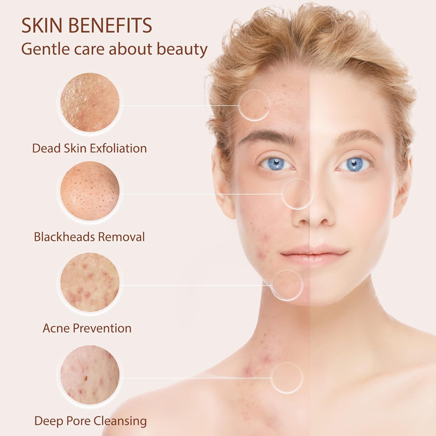 5-in-1 Facial Cleansing Brush Face Scrubber Exfoliating Cleaning Skin Care Cleanser Wash Women Girls Electric Beauty Powered Exfoliator Skincare Spin Tools Scrub Washer Self Care 5-in-1 Facial Cleansing Brush Face Scrubber Exfoliating Cleaning Skin Care Cleanser Wash Women Girls Electric Beauty Powered Exfoliator Skincare Spin Tools Scrub Washer Self Care