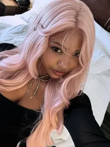 Medium Long Wavy Wig, Fashion Natural Look, 4x1 Lace Front Hairpiece, Perfect for Daily Life, Friends, Family Gatherings, Lace Front Wigs