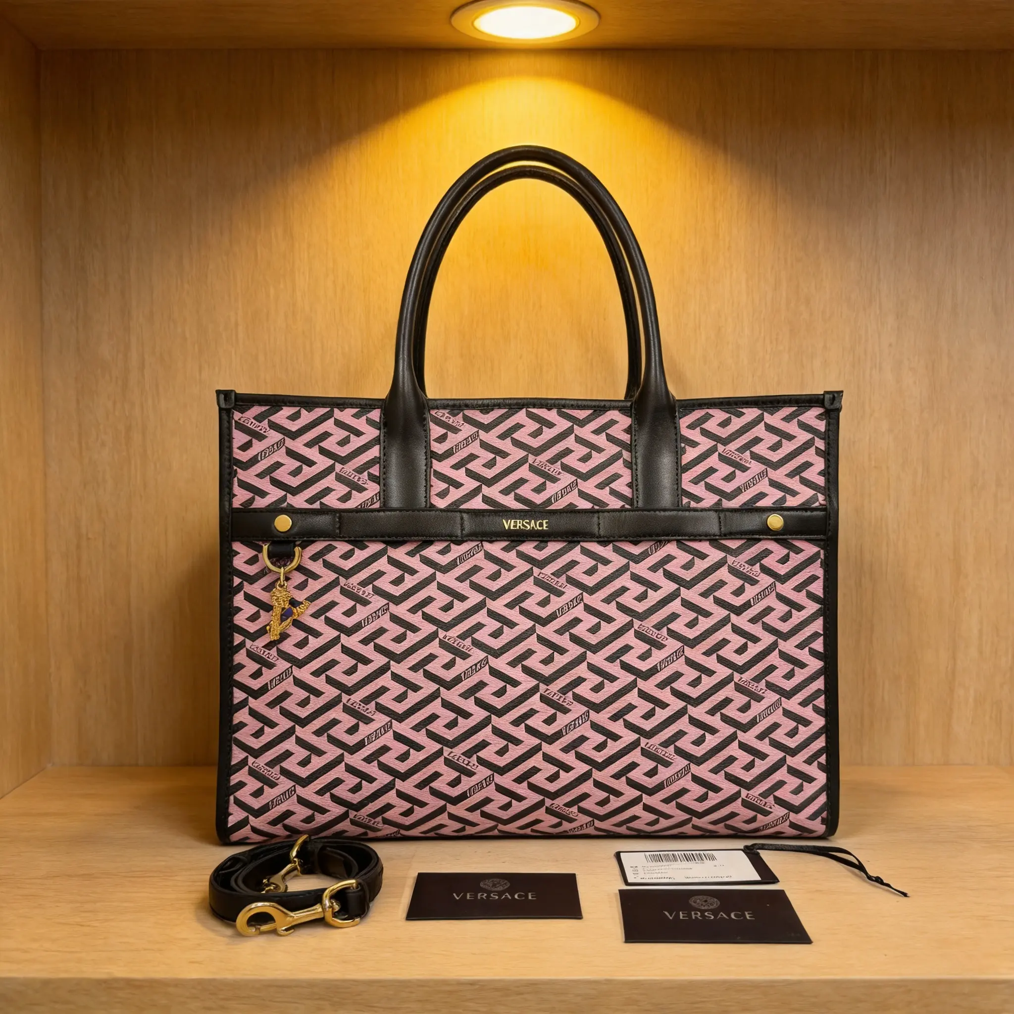 Pre-owned VERSACE Leather Shoulder Bag D0526056218