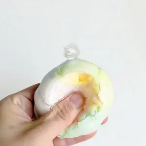 Handmade Squishy Ball Stress Relief Toy, Slow Rebound Sensory Squeeze Toy, Soft Clay Filled Relaxation Toy, Perfect for Gifts and Decor
