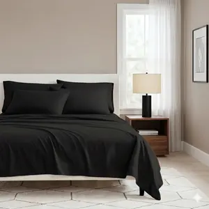 Luxury 4-Piece Split Bed Sheet Set, Cooling Breathable Silky Soft Hotel Bedding, 16" Deep Pockets for Thick Mattresses, Wrinkle & Fade Resistant, Skin-Friendly Certified for Summer Use, Bed Sheets fathersdaygiftideas