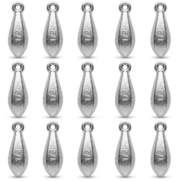 Bank Sinkers Fishing Weights, No-Roll Hexagonal, Surf & Catfish Saltwater