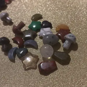 Mini Crystals Variety Shapes Random Colors Decorative Stones for Crafting and Collecting