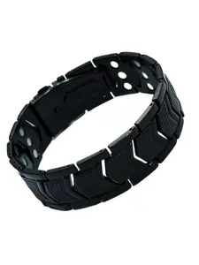Unisex brass bracelet, high-quality folding clasp, magnetic design, a perfect gift for a son, or a Father's Day present.
