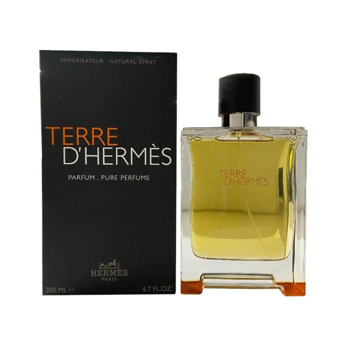 Hermes Terre d'Hermes Men's Luxury Citrus Fragrance - Grapefruit Scent with Pepper Hints, 6.7 oz, New in Box