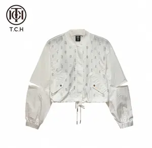 TCH—Light Luxury，Unisex Outfit, New Arrival Rhinestone Design White Jacket