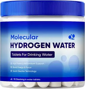 Molecular Hydrogen Water Tablets – H2 Hydrogen Supplement for Hydration & Electrolyte Balance, Supports Daily Vitality and Focus, 90 Tablets
