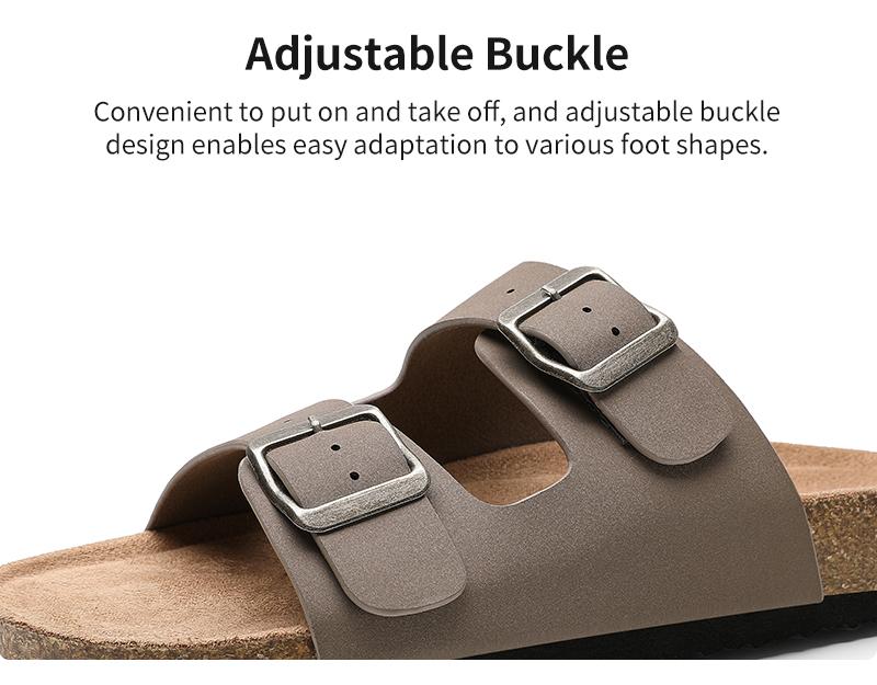 Trary Women's Slides Sandals with Cork Footbed Open Toe Flat Sandals for Women Adjustable Double Buckles Comfortable Slip On Slippers for Summer Party Casual Shoes Dealsforyoudays Trary Women's Slides Sandals with Cork Footbed Open Toe Flat Sandals for Women Adjustable Double Buckles Comfortable Slip On Slippers for Summer Party Casual Shoes Dealsforyoudays