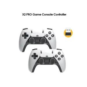 Controllers Only【No Sticks】Retro Controllers, Dual White Wireless Plug & Play Video Controllers - Controllers
