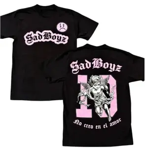 Junior H $ad Boyz Diez Mi Amor T-shirt, Streetwear Vibe, junior h merch, sad boys merch, Cotton Unisex T-shirt, Crew Neck, Size XS- 3XL, Menswear Top, Womenswear Top Underwear Streetwear y2k t-shirt