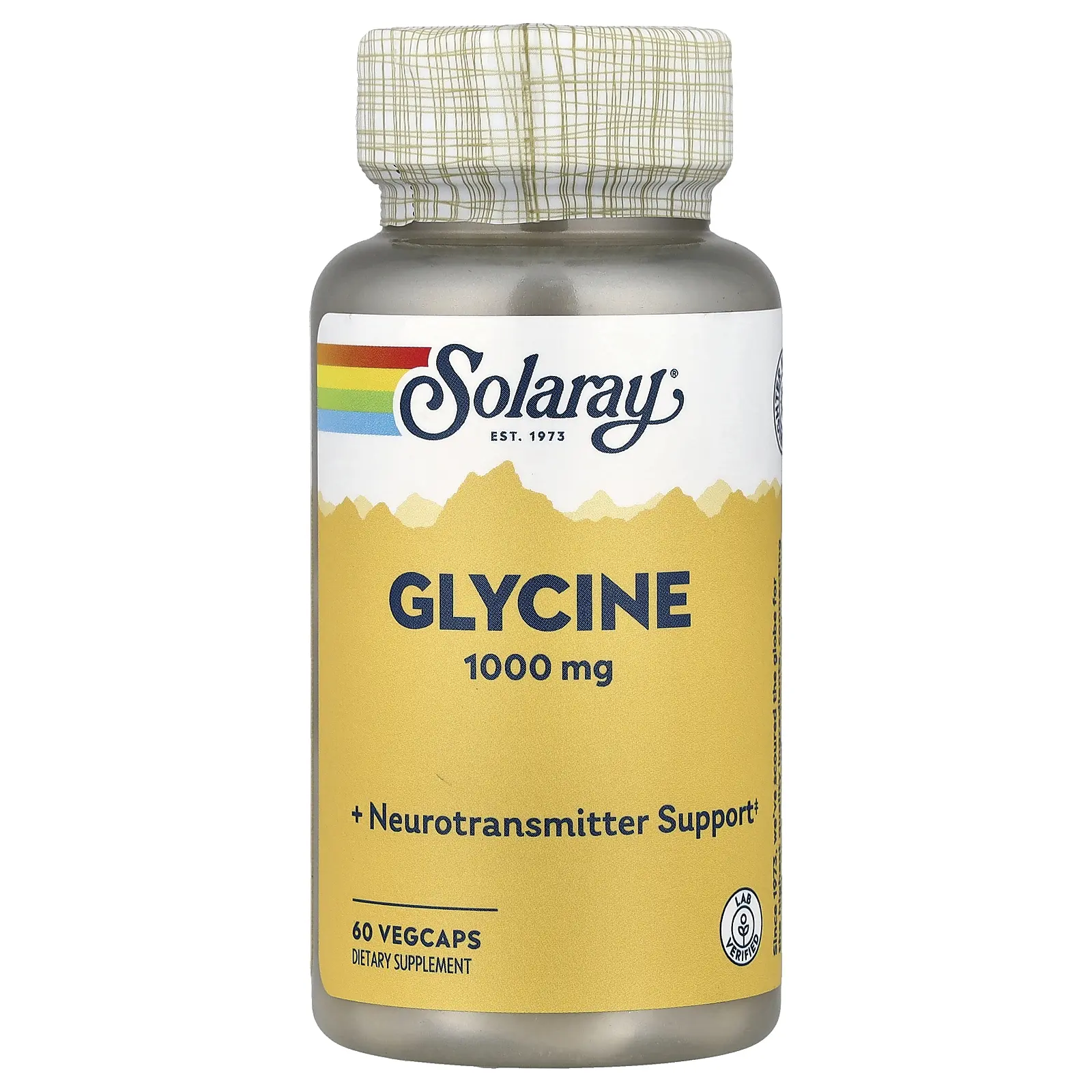 Solaray Glycine , 1,000 mg , 60 VegCaps Solaray Glycine , 1,000 mg , 60 VegCaps