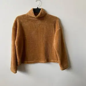 TOPSHOP Teddy Fleece Funnel Neck Top