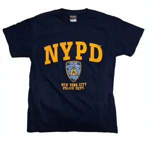 Men's NYPD Tee Official T-Shirt (Navy/Gold, Letters & Badge) Men's NYPD Tee Official T-Shirt (Navy/Gold, Letters & Badge)