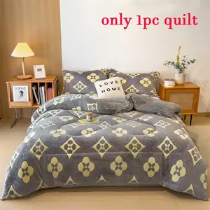 Luxury European Embossed Snow Velvet Comforter, Heavyweight Warmth for Cold Seasons, Lightweight for Mild Weather, All-Season Bedding, Fluffy and Wrinkle-Resistant, Super Fluffy Duvet