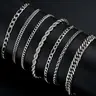【Black Friday】Men's 7-Piece Stainless Steel Bracelet Set, Stackable Hip-Hop Streetwear Bracelets, Cuban-Link and Mixed-Chain Styles, Birthday Gift for Boyfriend or Son