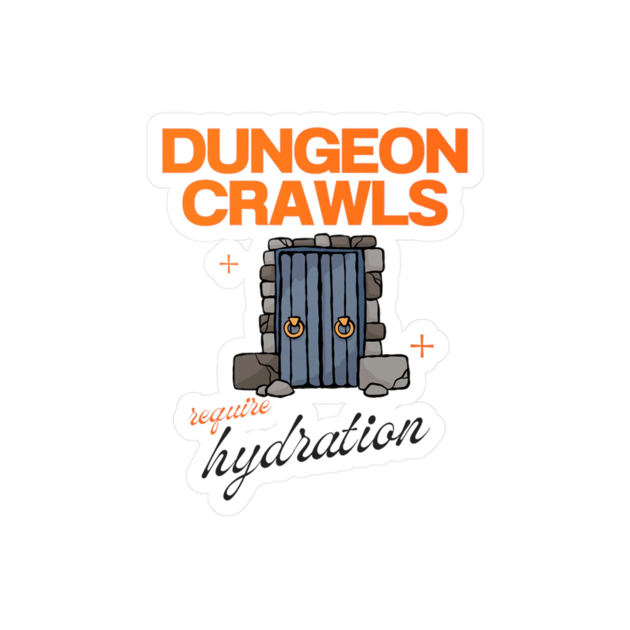 Dungeon Crawl Vinyl Decal, dungeons and dragons funny quote, RPG Sticker, D&D Laptop Decal, Tabletop Gaming Gift, Dungeon Master Decal