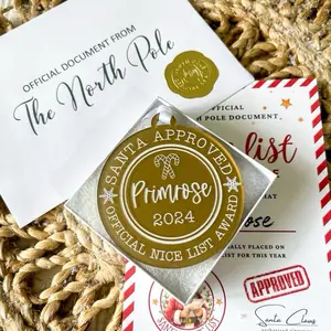 Nice List Gold Medal Customized