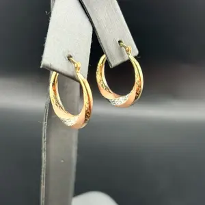 Gold 14k Hoop Earrings for Everyday Wear - Simple Design, Perfect for Daily Use