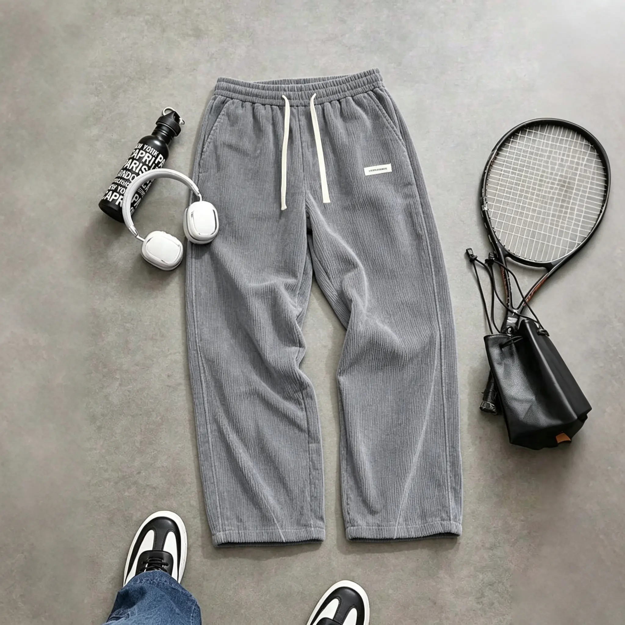 Men’s corduroy casual pants, loose straight cut, versatile new arrival for spring, summer, and autumn Men’s corduroy casual pants, loose straight cut, versatile new arrival for spring, summer, and autumn