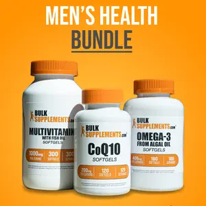BulkSupplements Men's Health Bundle - Multivitamins - Algal Oil - Omega 3 - Coenzyme Q10
