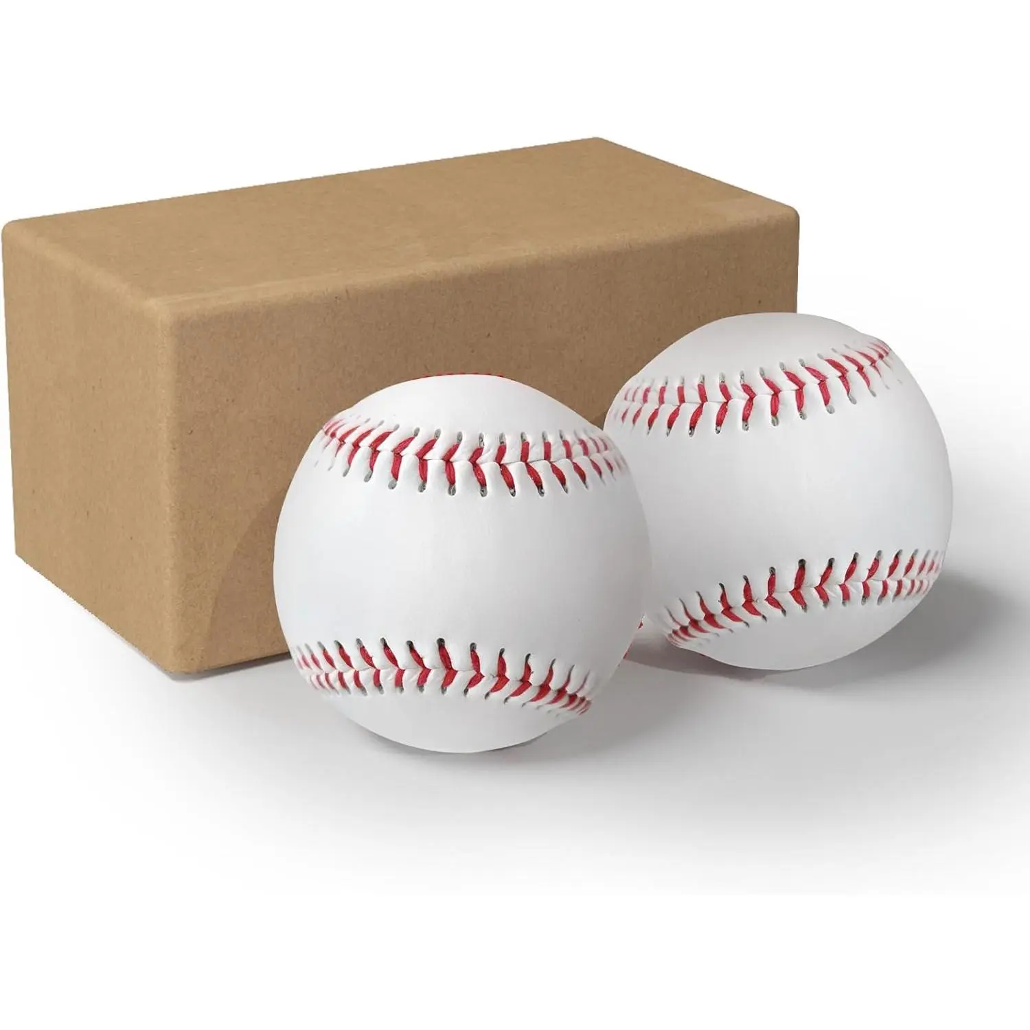 Rubber Baseballs - 9 in, 5 oz, Unmarked Blank Standard Size, Polyester-Nylon with Excellent Stitches, Customizable Autographs, for Youth Training Pitching (2/4/12-Pack) Sports Equipment
