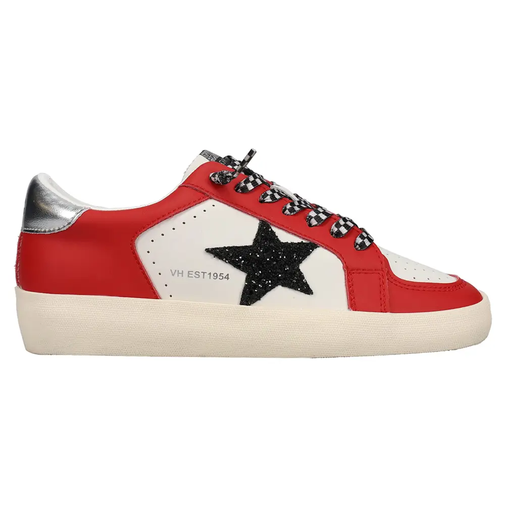 Vintage Havana Womens Reflex Slip On Platform Sneakers Shoes Casual - Red