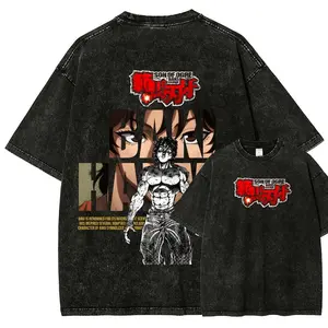 Baki hanma Unisex Fit Washed T-Shirt8