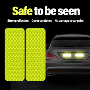 Car reflective stickers, outdoor cycling safety warnings, car accessory reflective stickers