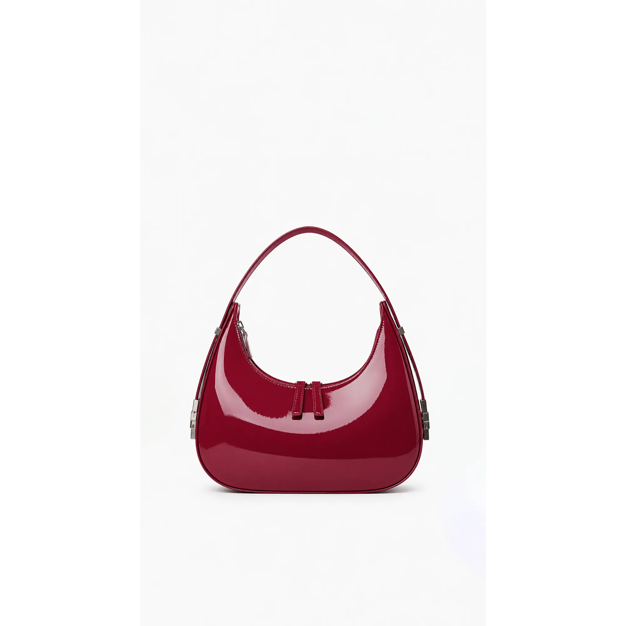 Mila Hobo Handbag - Burgundy