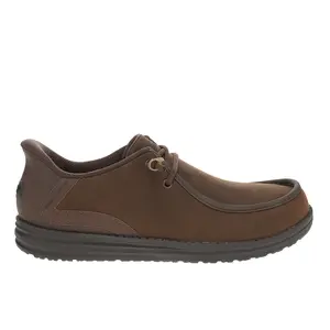 Skechers Mens Slip-Ins Relaxed Fit Melson Edrick Moc Toe  Casual Shoes - Brown