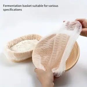 Bread Fermentation Cloth Set, Non-woven Material Moisturizing and Heat Retaining Non-stick Dough, Disposable Use Convenient, Clean and Fast, Suitable for Dough Baking. This product is a cloth set, does not include a fermentation basket