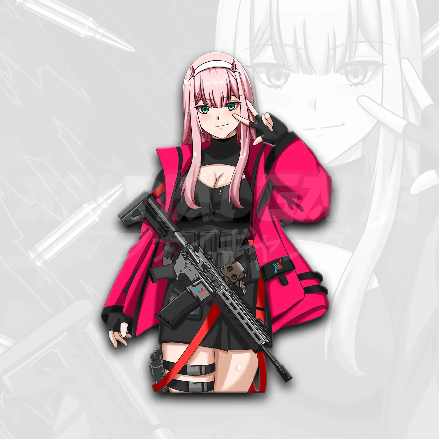 Tactical Zero Two 4x6" - Gloss Finish Sticker