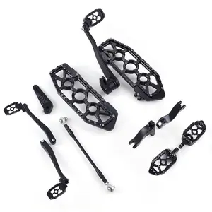 MX Floorboards Foot Boards For Harley Road King Touring Street Glide 2014 UP Road Glide FLTRXS ABS Material Anti-Slip Design Complete Kit