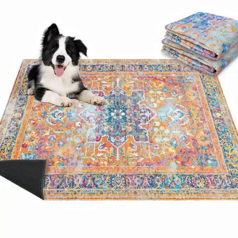 BOGO! Reusable Small Dog Training Potty Pads - TPU & Poly Pongee Mat with Pee Guard, Leakproof TPU Protection, Quick-Dry Surface for Fast Cleanup, Super Absorbent, Non-Slip, Paw-Gentle, Crate & Home Protector, Keeps Floors Clean