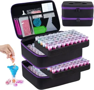 LEIYULY 240 Slots Storage Container for Diamond Art Kits with Diamond Art pens Tools and Portable Bead Storage Boxes, Diamond Art Storage Case and Diamond Art Storage Case