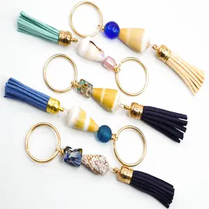 Handmade Hawaiian Cone Shell Large Keychain [5 Left]