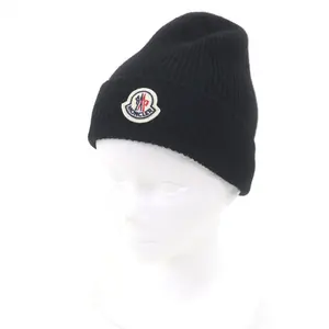 Pre-owned MONCLER Wool Small Leather Goods Knit Cap