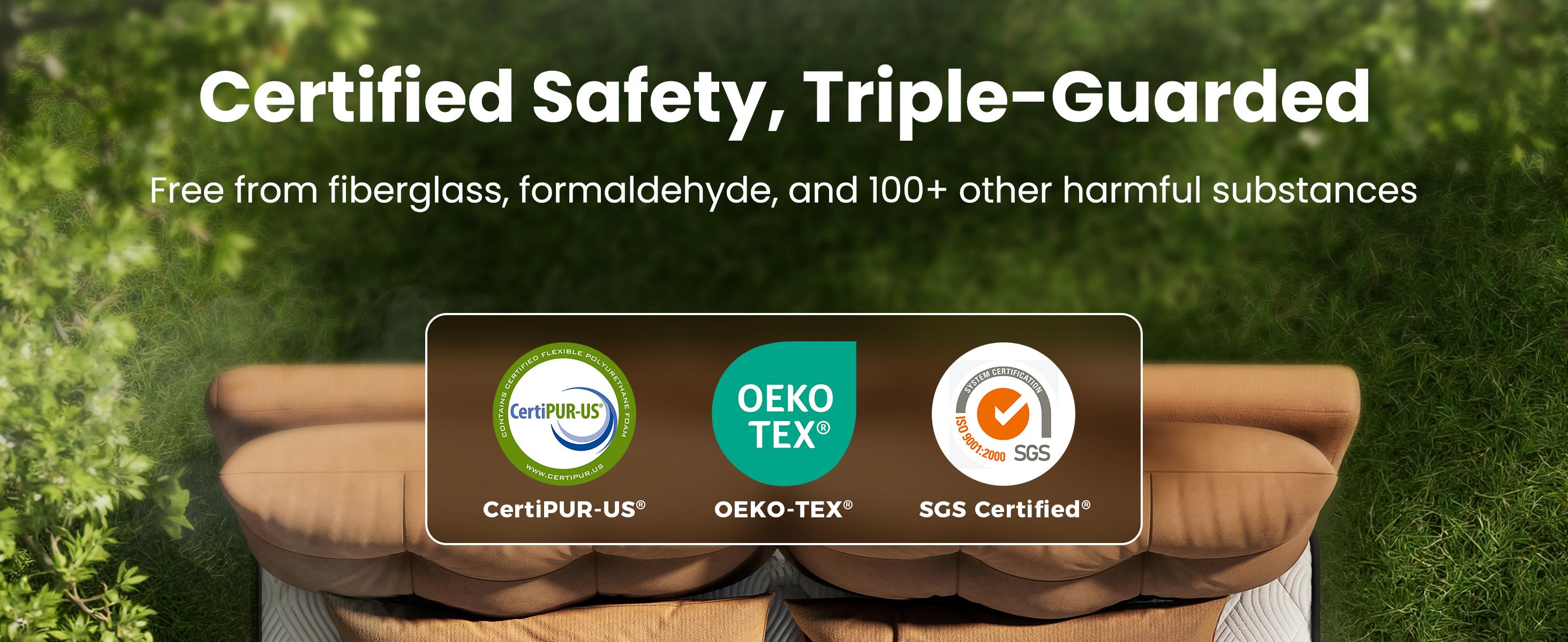 8-14" Hybrid Mattress - Fiberglass Free Reinforced Edge Support (No Sliding) Silent Pocket Spring for Zero Motion Transfer Cooling Gel Foam & Anti-Sagging Support CertiPUR-US Certified Deep Sleep Full/Queen