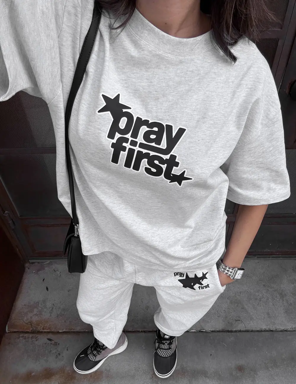 Pray First Heavyweight Tee