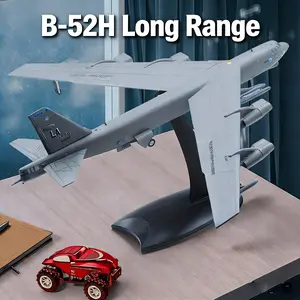 1/200 Scale B-52H(Stratofortress)Long-Range Subsonic Jet-Powered Strategic Bomber Diecast Military Aircraft Model Display Model Aircraft Ideal for Aviation Enthusiasts as a Christmas Gift, Birthday Gift, or Collector