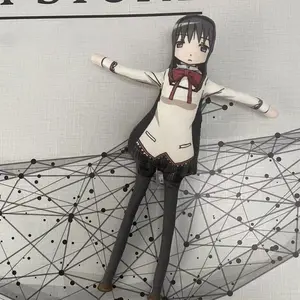 Anime Kaname Madoka Plush toys Miki Sayaka Tomoe Mami Akemi Homura Figure Magical Girl toy Abstract Doll DIY model Birthday Gift
