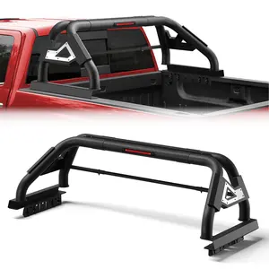 Longsun Carbon Steel Truck Roll Bar - Aerodynamic, Rustproof Headache Rack, Off-Road Exterior Accessory for Full-Size Pickup Trucks (Ram 1500, Chevy Silverado, GMC Sierra Compatible)