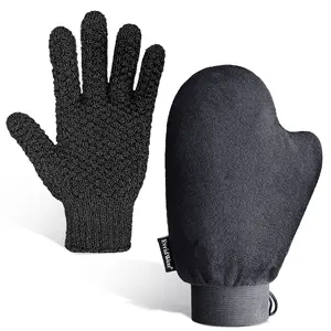 EvridWear Self Tanning Mitt Applicator Kit - Waterproof Inner Layer, Soft Velvety Fabric, No-Slip Wrist, Double-Sided Usability for Even Tan Application