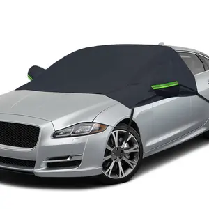 EcoNour Winter Car Windshield Protector with Side Mirror Covers - All-Weather Solution for Cold Seasons (Black), Car Covers, Car Windshield Cover