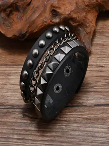 Fashion Vintage Rivet Chain Stackable Bracelet Bangle Suitable for Men Women Daily Wear Gift Multiple Colors Available