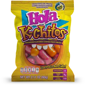 HOLA K-Chitos Tamarind Coated Fruit Pieces Candy